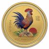 2005 Australia 1 oz Gold Lunar Colorized Rooster BU (Series I)