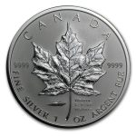 2005 Canada 1 oz Silver Maple Leaf VJ-Day Privy