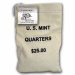 2005-D California State Quarter $25 Sealed Mint Bag BU