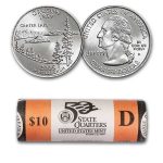 2005-D Oregon Statehood Quarter 40-Coin Mint Wrapped Roll BU