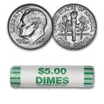 2005-D Roosevelt Dime 50-Coin Roll BU