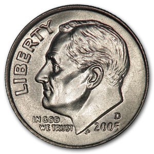 2005-D Roosevelt Dime BU