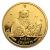 2005 Isle of Man 1 oz Gold Himalayan Cat & Kittens BU