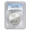 2005-P Marine Corps 230th Anniv $1 Silver Commem MS-69 PCGS