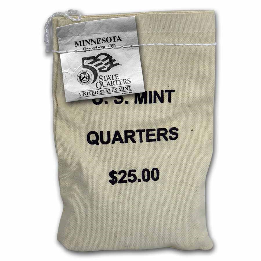 2005-P Minnesota State Quarter $25 Sealed Mint Bag BU