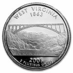 2005-S West Virginia State Quarter Gem Proof (Silver)