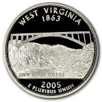 2005-S West Virginia State Quarter Gem Proof