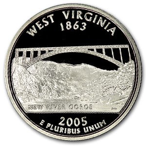 2005-S West Virginia State Quarter Gem Proof