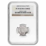 2005-W 1/4 oz Proof American Platinum Eagle PF-70 UCAM NGC