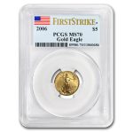 2006 1/10 oz American Gold Eagle MS-70 PCGS (FS)
