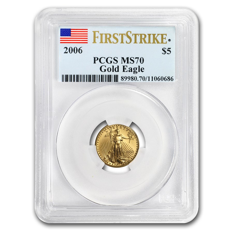 2006 1/10 oz American Gold Eagle MS-70 PCGS (FS)