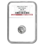 2006 1/10 oz American Platinum Eagle MS-70 NGC (First Strikes)
