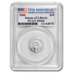 2006 1/10 oz Platinum Eagle MS-69 PCGS (10th Anniversary Label)