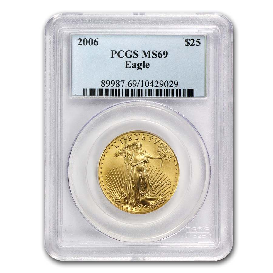 2006 1/2 oz American Gold Eagle MS-69 PCGS