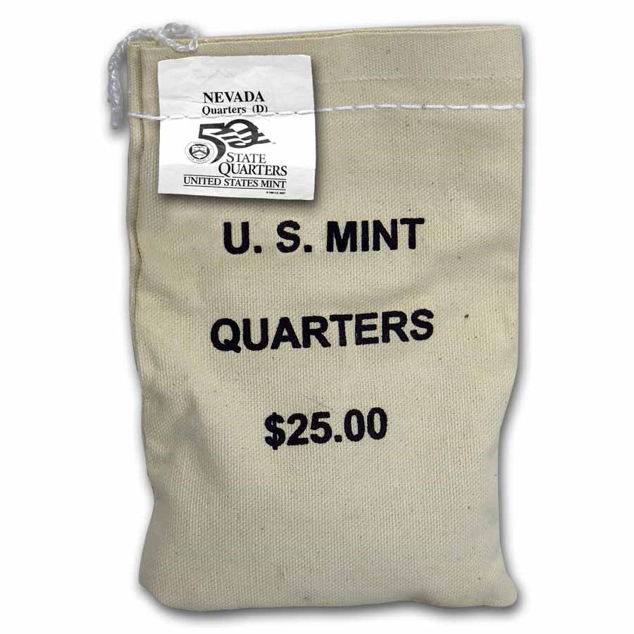 2006-D Nevada State Quarter $25 Sealed Mint Bag BU