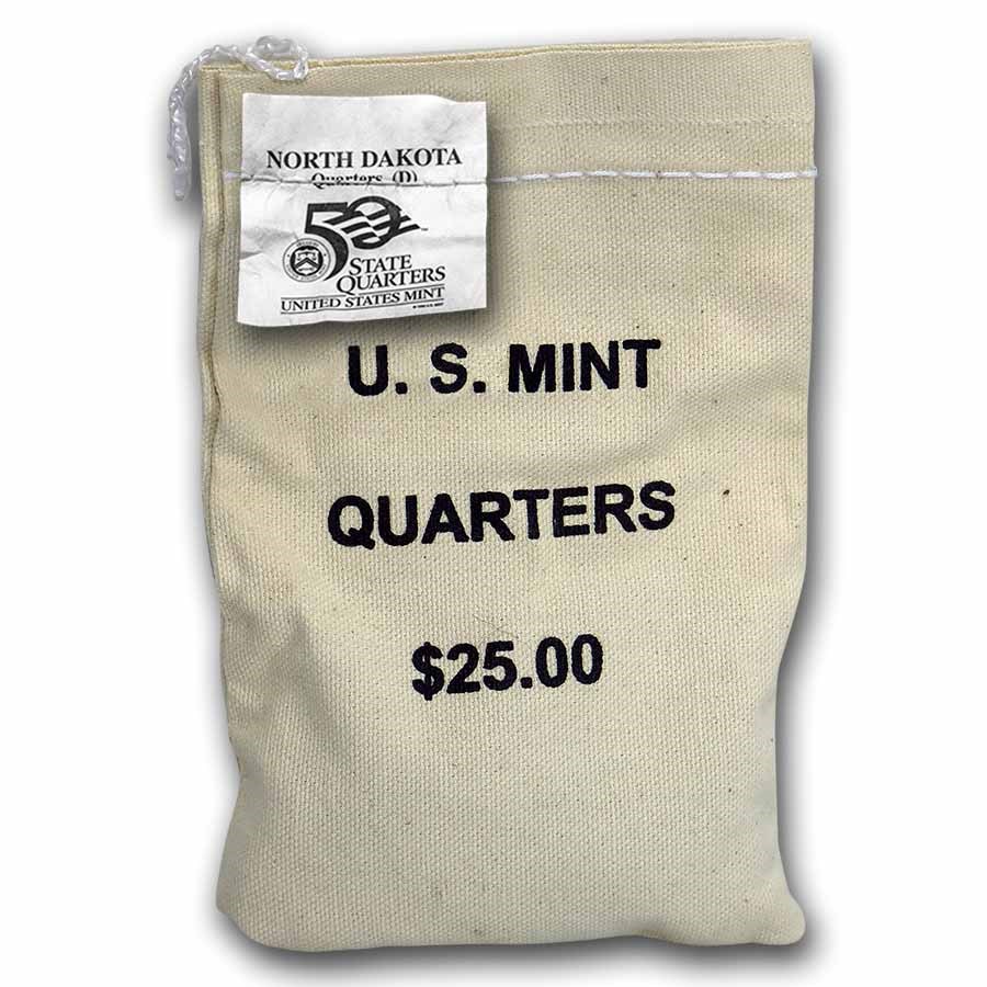 2006-D North Dakota State Quarter $25 Sealed Mint Bag BU