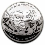 2006 France Silver €20 Jules Verne Proof (Center of the Earth)