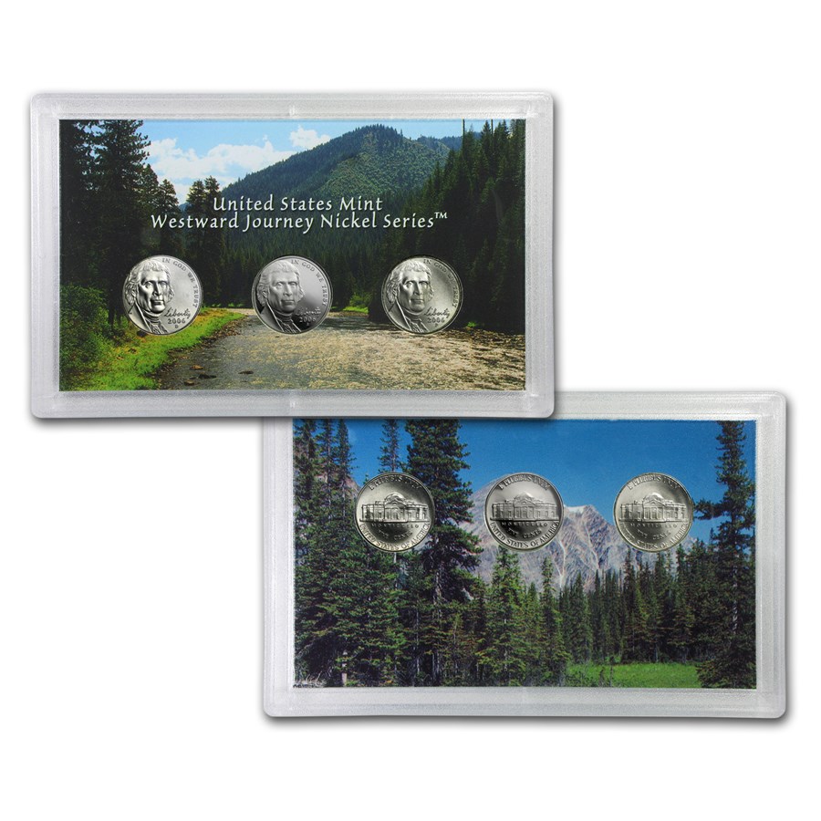 2006 Jefferson Nickel 3-Piece Set (BU & Proof)