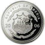 2006 Liberia Silver $20 US Constitution Proof