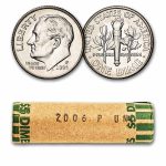 2006-P Roosevelt Dime 50-Coin Roll BU