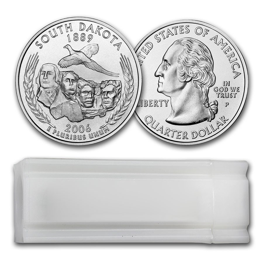 2006-P South Dakota Statehood Quarter 40-Coin Roll BU