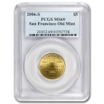 2006-S Gold $5 Commem San Francisco Old Mint MS-69 PCGS