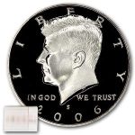 2006-S Kennedy Half Dollar 20-Coin Roll Proof