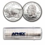 2006-S North Dakota State Quarter Gem Proof 40-Coin Roll (Silver)