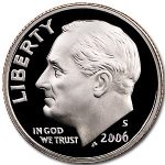 2006-S Roosevelt Dime Gem Proof
