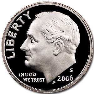 2006-S Roosevelt Dime Gem Proof