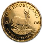2006 South Africa 1/4 oz Proof Gold Krugerrand