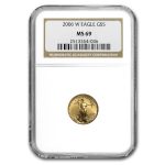 2006-W 1/10 oz Burnished American Gold Eagle MS-69 NGC