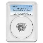 2006-W 1/10 oz Burnished American Platinum Eagle MS/SP-70 PCGS