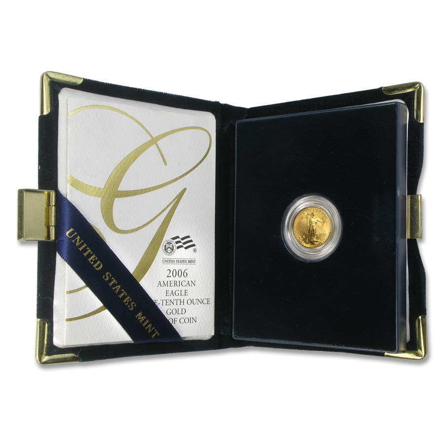 2006-W 1/10 oz Proof American Gold Eagle (w/Box & COA)