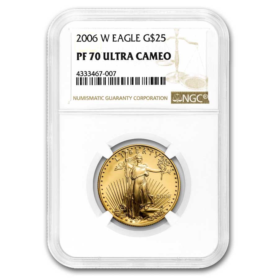 2006-W 1/2 oz Proof American Gold Eagle PF-70 UCAM NGC