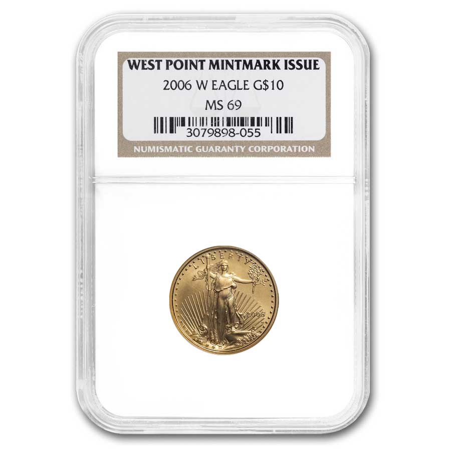 2006-W 1/4 oz Burnished American Gold Eagle MS/SP-69 NGC