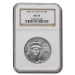 2006-W 1 oz Burnished American Platinum Eagle MS-70 NGC