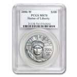 2006-W 1 oz Burnished American Platinum Eagle MS/SP-70 PCGS