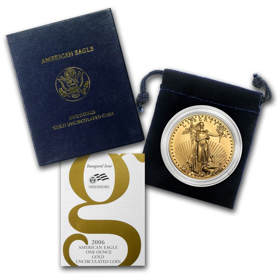 2006-W 1 oz Burnished Gold Eagle (w/Box & COA)