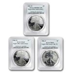 2006-W 3-Coin American Silver Eagle Set MS/PR-69 PCGS