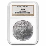 2006-W Burnished American Silver Eagle MS-69 NGC