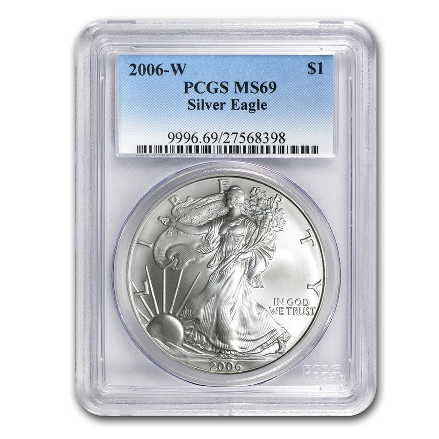 2006-W Burnished American Silver Eagle MS-69 PCGS