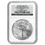2006-W Burnished Silver Eagle MS-70 NGC (Silver Dollar Set)