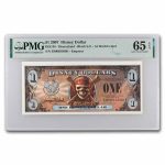 2007 $1.00 (EE) Pirate Skull Bones CU-65 EPQ PMG (DIS#138)