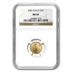 2007 1/10 oz American Gold Eagle MS-69 NGC