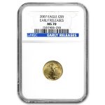 2007 1/10 oz American Gold Eagle MS-70 NGC (Early Releases)