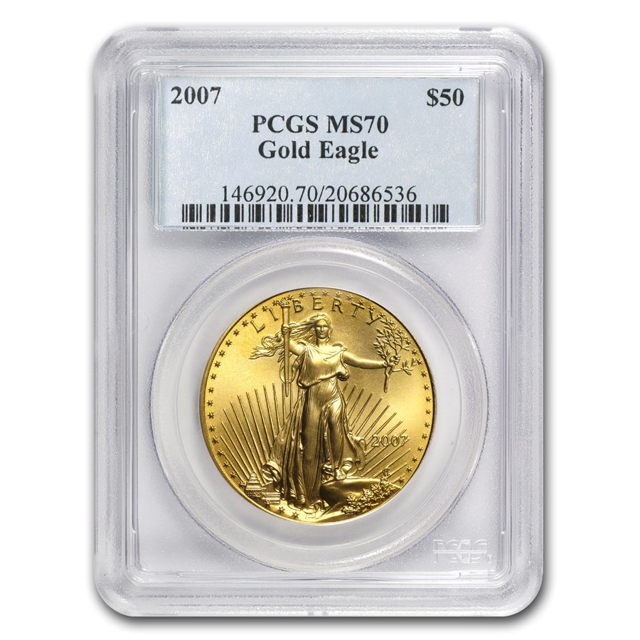 2007 1 oz American Gold Eagle MS-70 PCGS