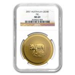2007 2 oz Gold Lunar Year of the Pig MS-69 NGC (Series I)