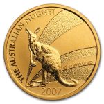 2007 Australia 1/2 oz Gold Nugget BU