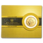 2007 Canada 1 oz Gold Maple Leaf .99999 BU (w/Damaged Assay Card)